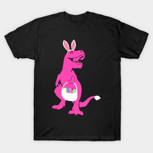 Funny Easter T-Rex Bunny Dinosaur with Eggs T-Shirt